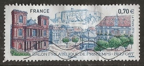 Frankrijk 247, Belfort  filateliebeurs voor cadee, Verzenden, Gestempeld