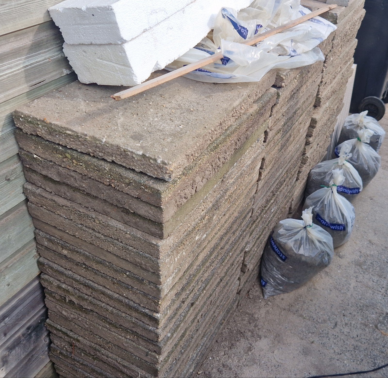 60x40 cm tuin tegels (gratis) 44 stuks, Tuin en Terras, Ophalen