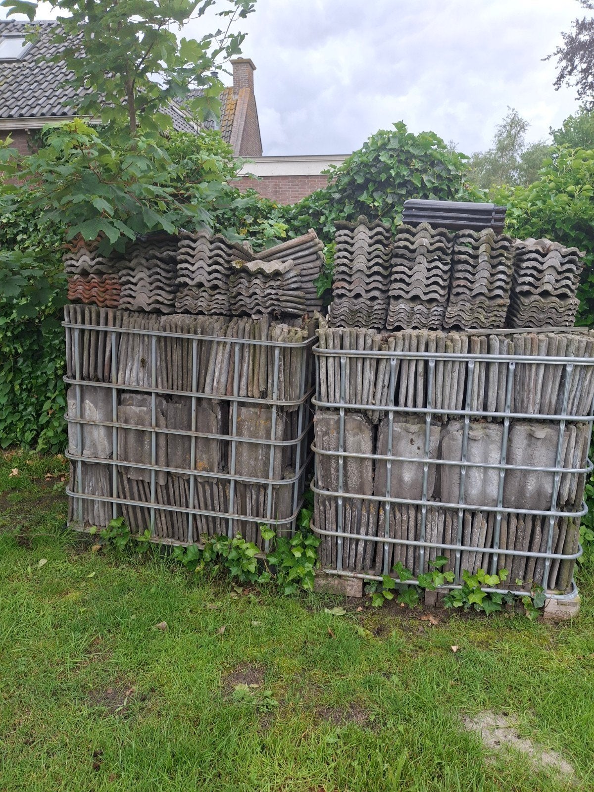 Friese golfjes dakpannen, Ophalen, Gebruikt, Steen of Klei, 15 m² of meer