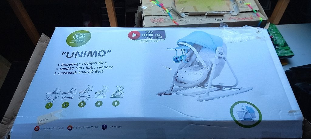 Kinderkraft UNIMO 5-in-1 babywip / babyligstoel, Ophalen, Nieuw, Ledikant