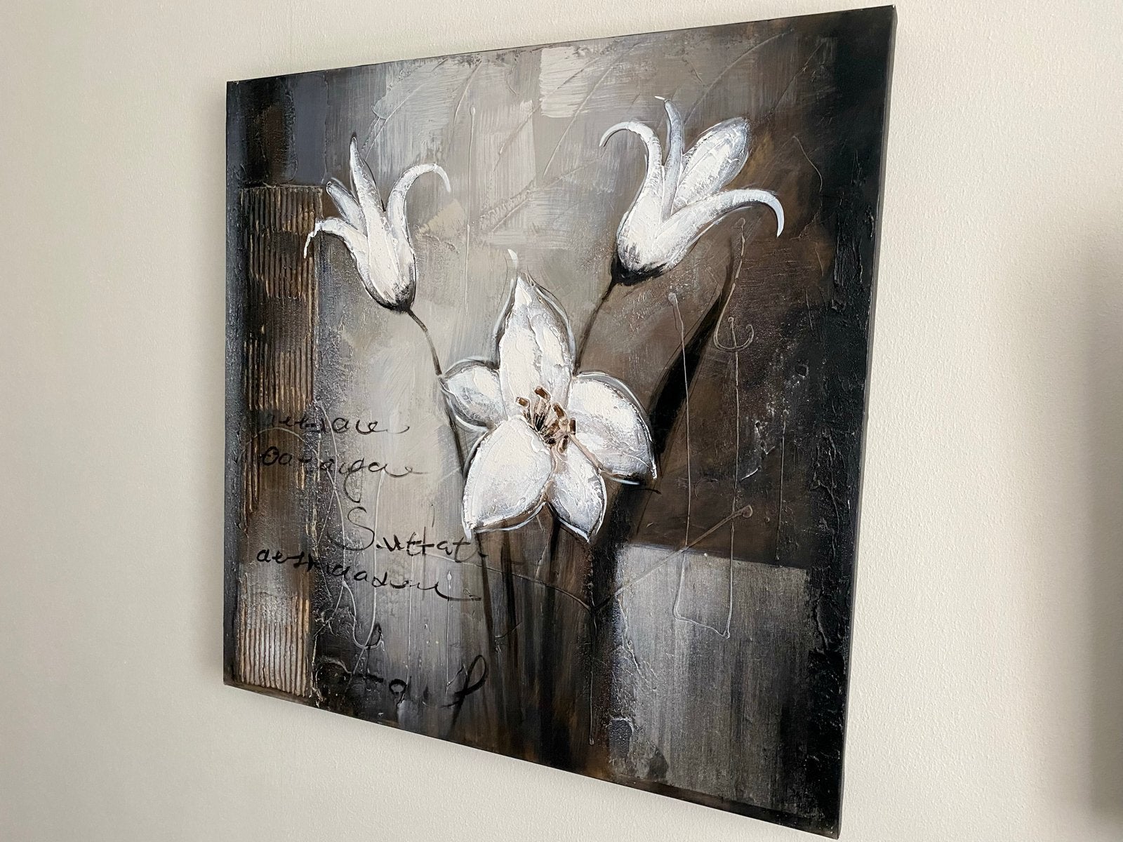 Cobra Schilderij met Bloemen en Certificaat, Acrylverf, Ophalen of Verzenden, Echtheidscertificaat, Bloemen