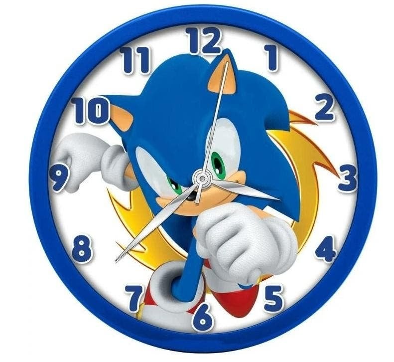 Sonic Wandklok - Sega Klok, Ophalen of Verzenden, Nieuw, Analoog, Wandklok