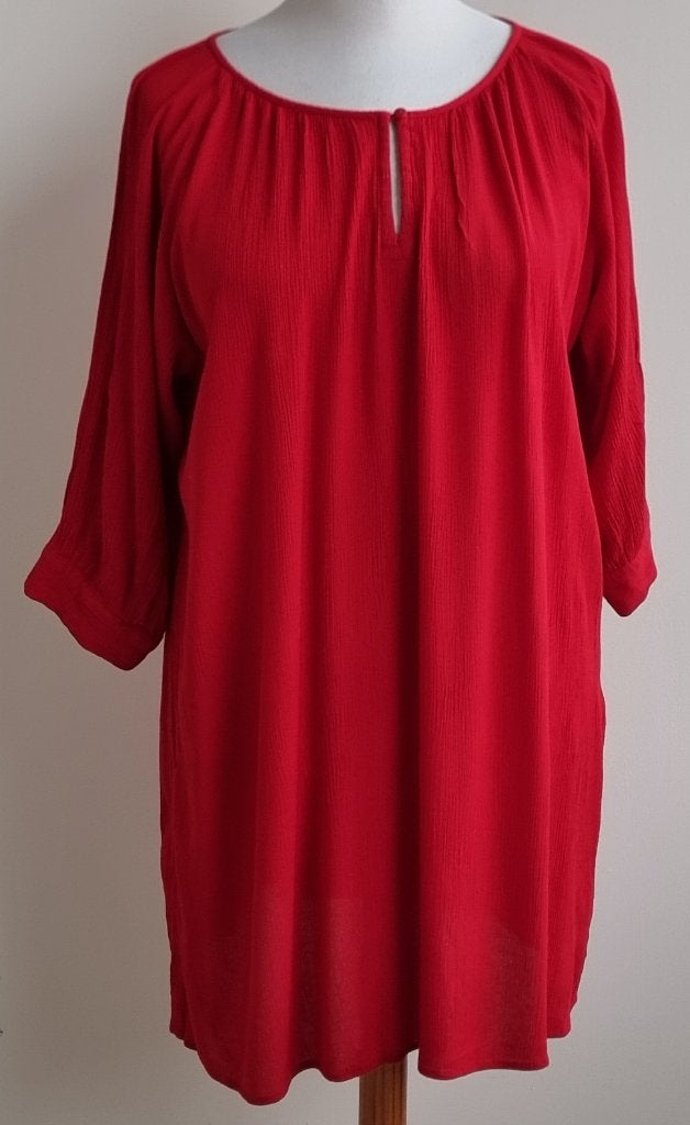 Zizzi rood jurkje mt. 46/48 NIEUW, Zizzi, Maat 46/48 (XL) of groter, Nieuw, Ophalen of Verzenden