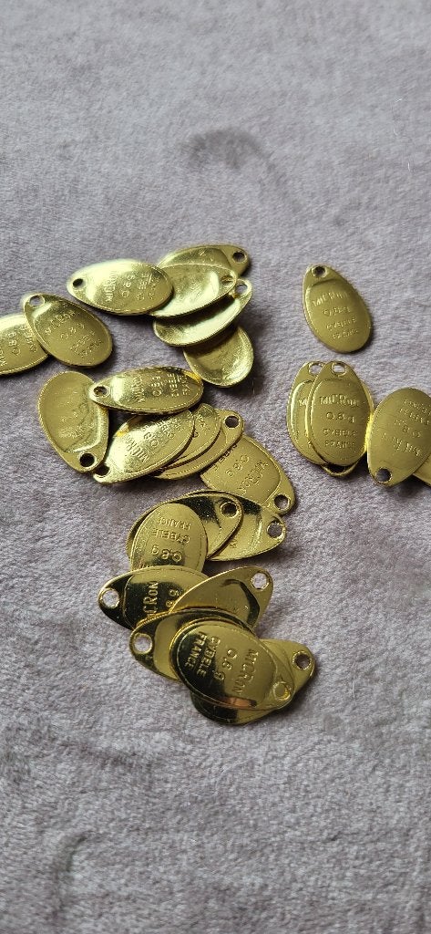 25x Cybele Micron 17mm spinnerbladen kunstaas, Watersport en Boten, Hengelsport | Algemeen, Nieuw, Kunstaas, Ophalen of Verzenden
