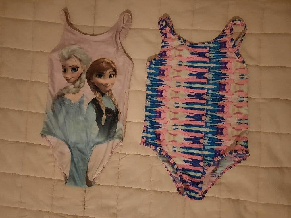 Frozen badpakje maat 128, Kinderen en Baby's, Meisje, Badpak, Zo goed als nieuw, Frozen