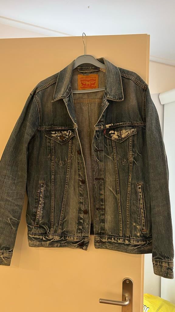 Levi's spijkerjas voor heren - Maat M, Verzenden, Zo goed als nieuw, Maat 48/50 (M), Blauw