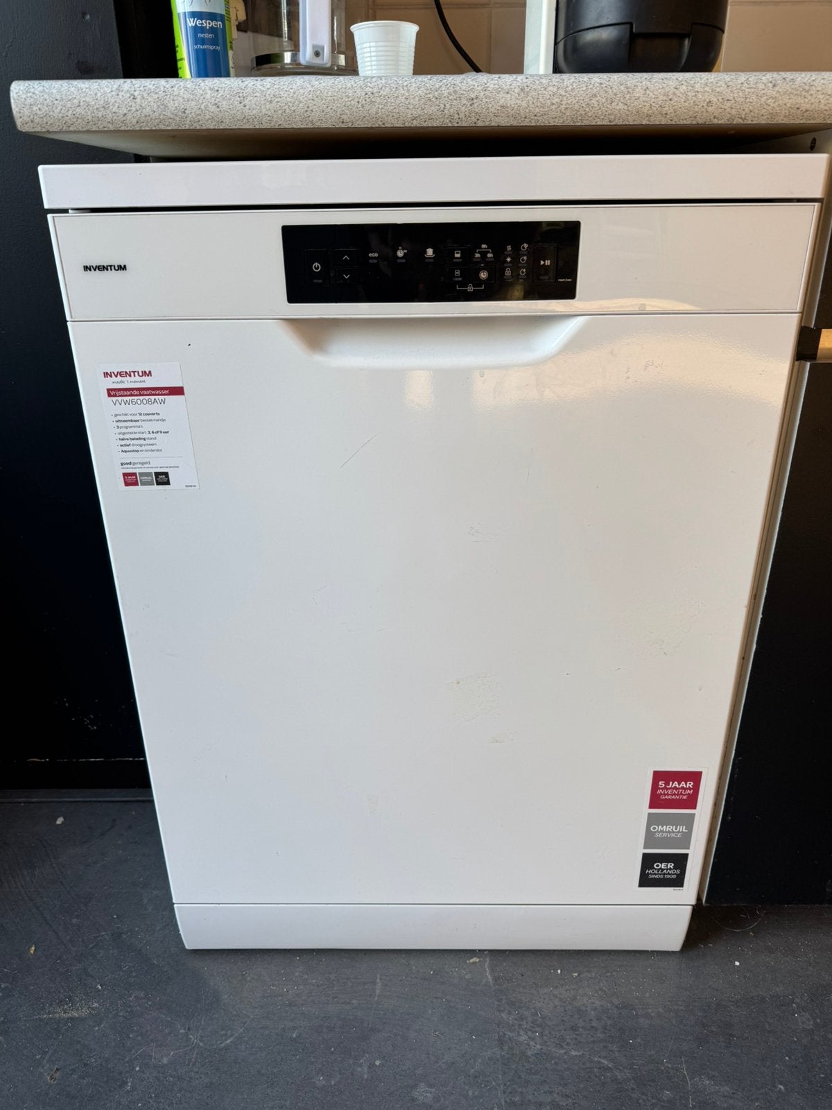 Inventum vaatwasser, Ophalen, Gebruikt, Minder dan 85 cm, 45 tot 60 cm