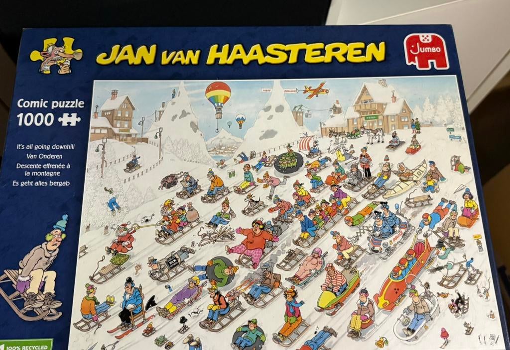 Jan van haasteren : van onderen, Ophalen of Verzenden, 500 t/m 1500 stukjes, Gebruikt