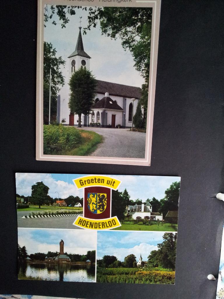 Ansichtkaarten gelopen Groeten uit Hoenderloo per stuk biede, Ophalen of Verzenden, 1980 tot heden, Gelopen, Gelderland