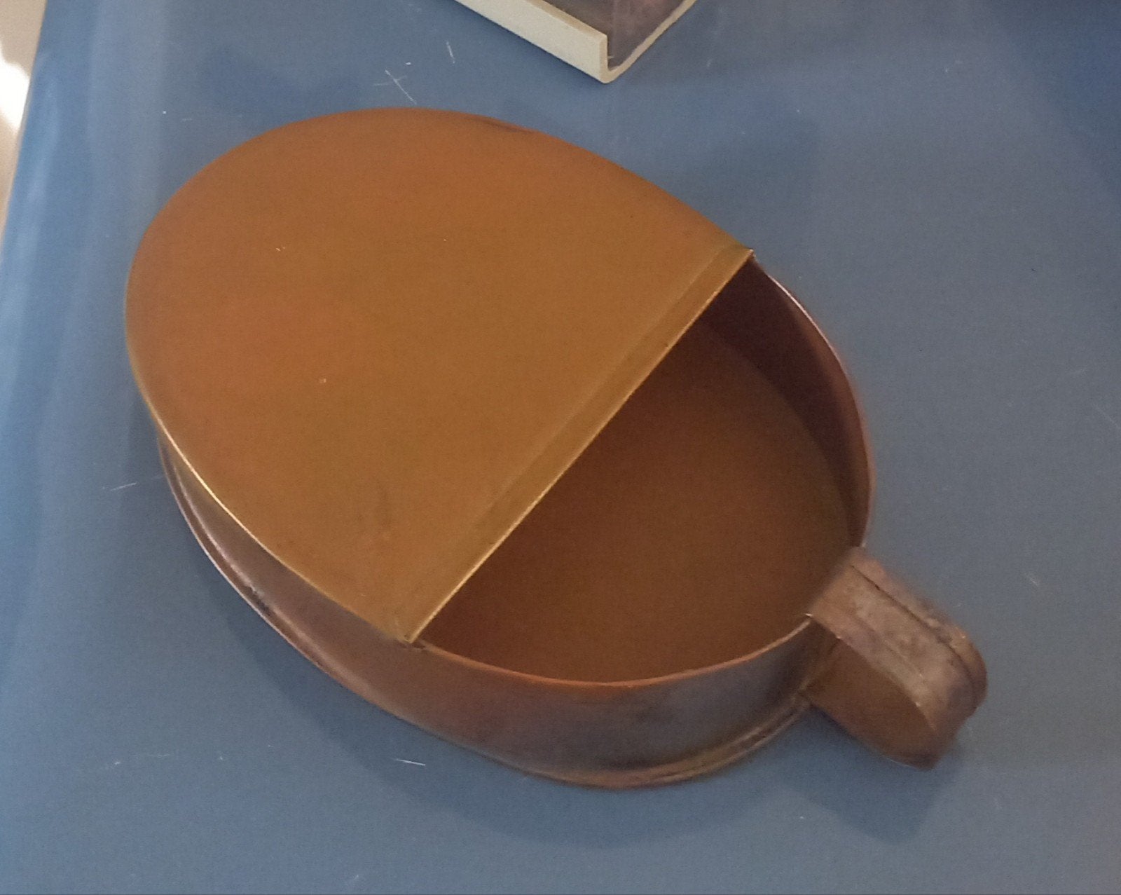 Antiek Koperen Centenbakje met Handvat, Ophalen of Verzenden, Koper