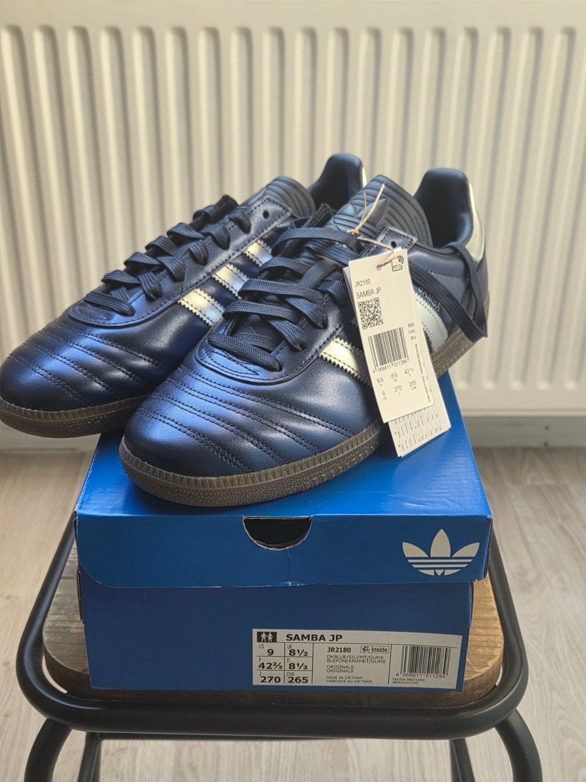 Adidas Samba JP (EU 42 2/3), Blauw, Nieuw, Ophalen of Verzenden, Sneakers of Gympen
