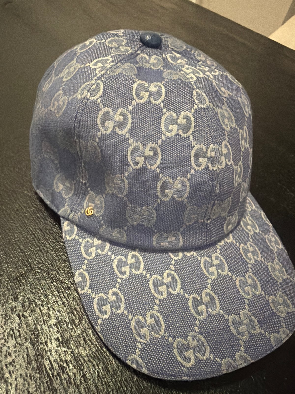 Gucci Pet Blauw met GG-patroon - Nieuw met kaartje, Kleding | Heren, Hoeden en Petten, Ophalen of Verzenden, Nieuw, One size fits all
