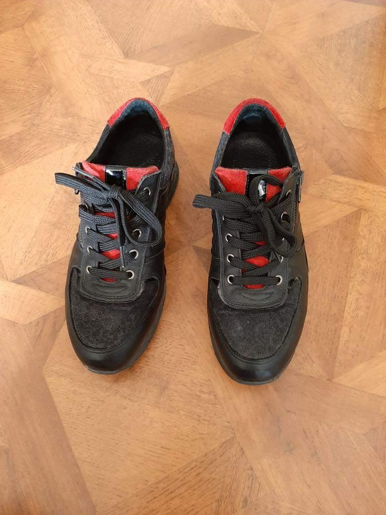 Visions Footwear leren sneakers maat 38, Kleding | Dames, Schoenen, Zwart, Ophalen of Verzenden, Visions, Sneakers of Gympen