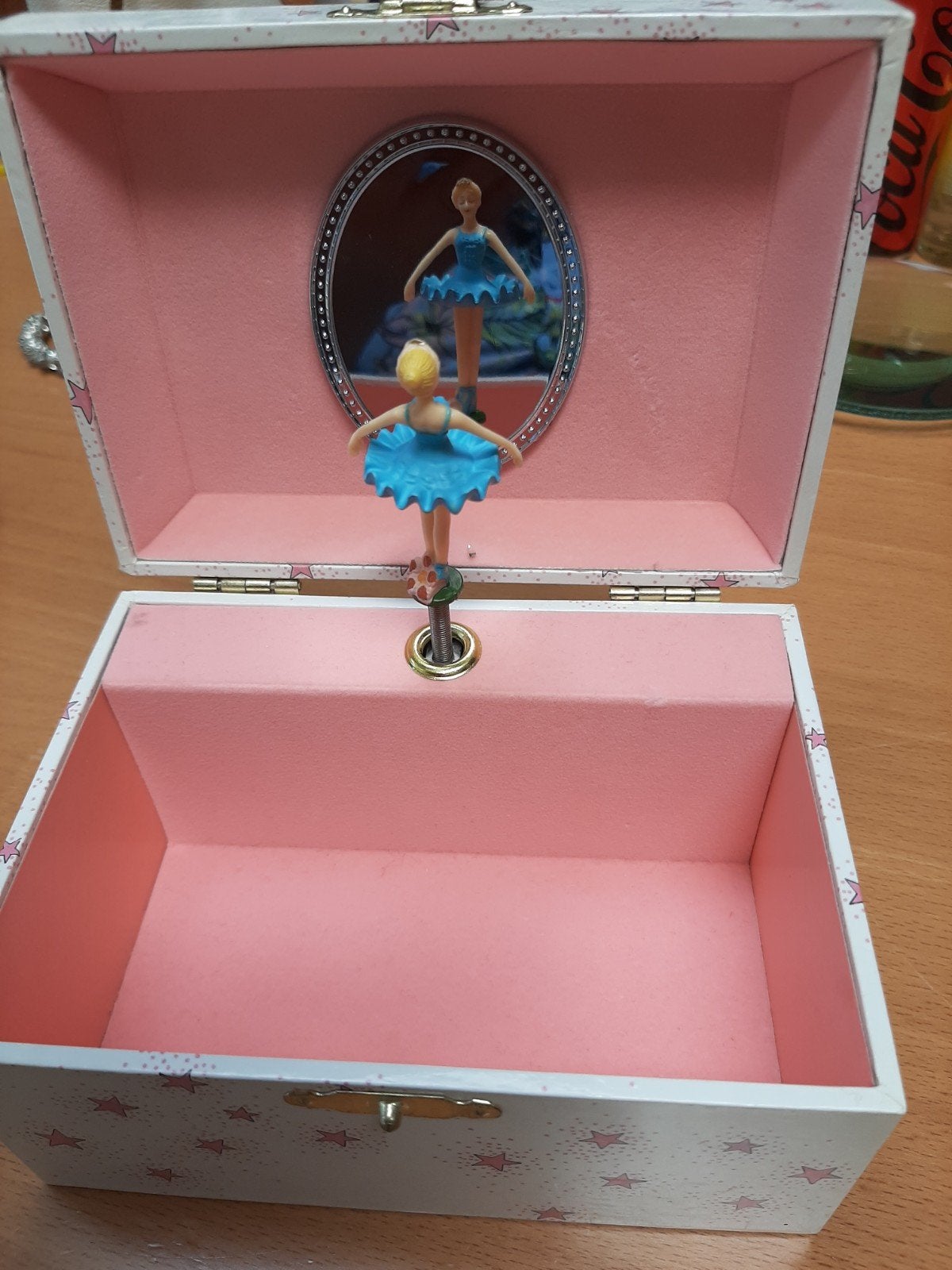 Muziekdoosje met ballerina en spiegel, Ophalen of Verzenden, Zo goed als nieuw