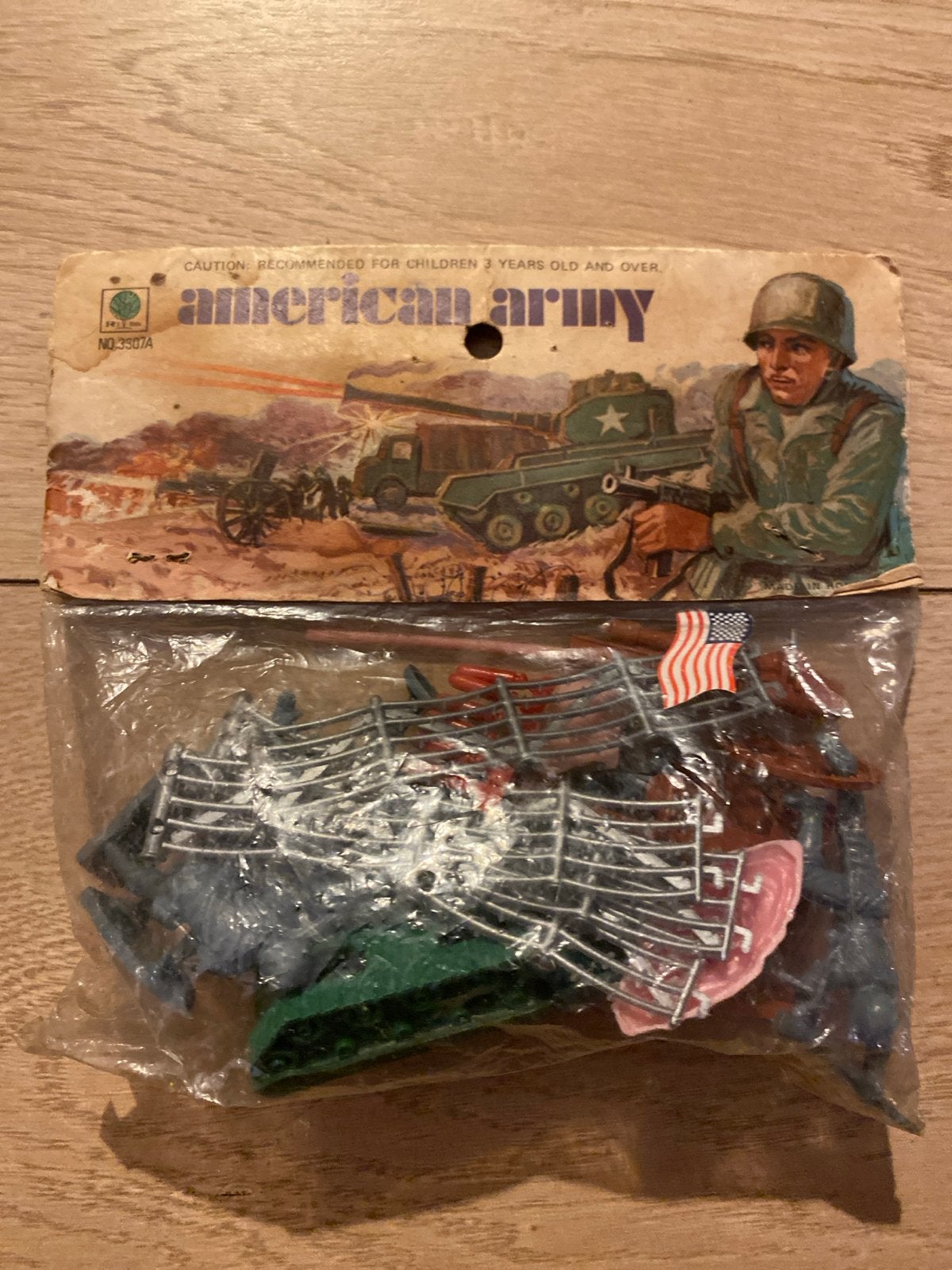 Vintage American Army Speelset - Soldaten en Voertuigen, Kinderen en Baby's, Speelgoed | Actiefiguren, Ophalen of Verzenden, Nieuw