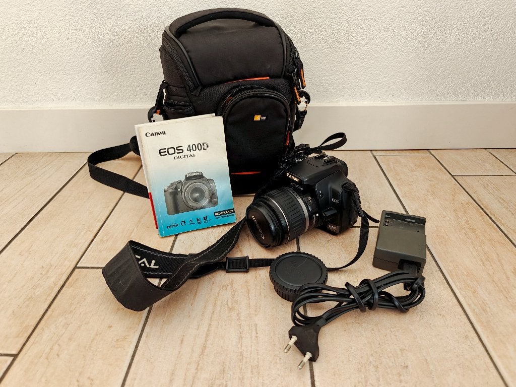Prachtige complete Canon EOS 400D Spiegelreflexcamera set, Spiegelreflex, Canon, Ophalen of Verzenden, Zo goed als nieuw