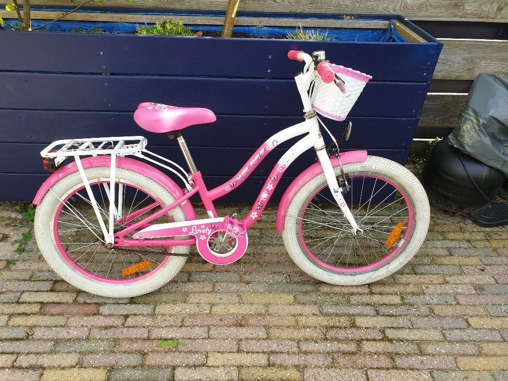 Foto 4 van Rose met witte Volare Lovely 20 inch meisjesfiets