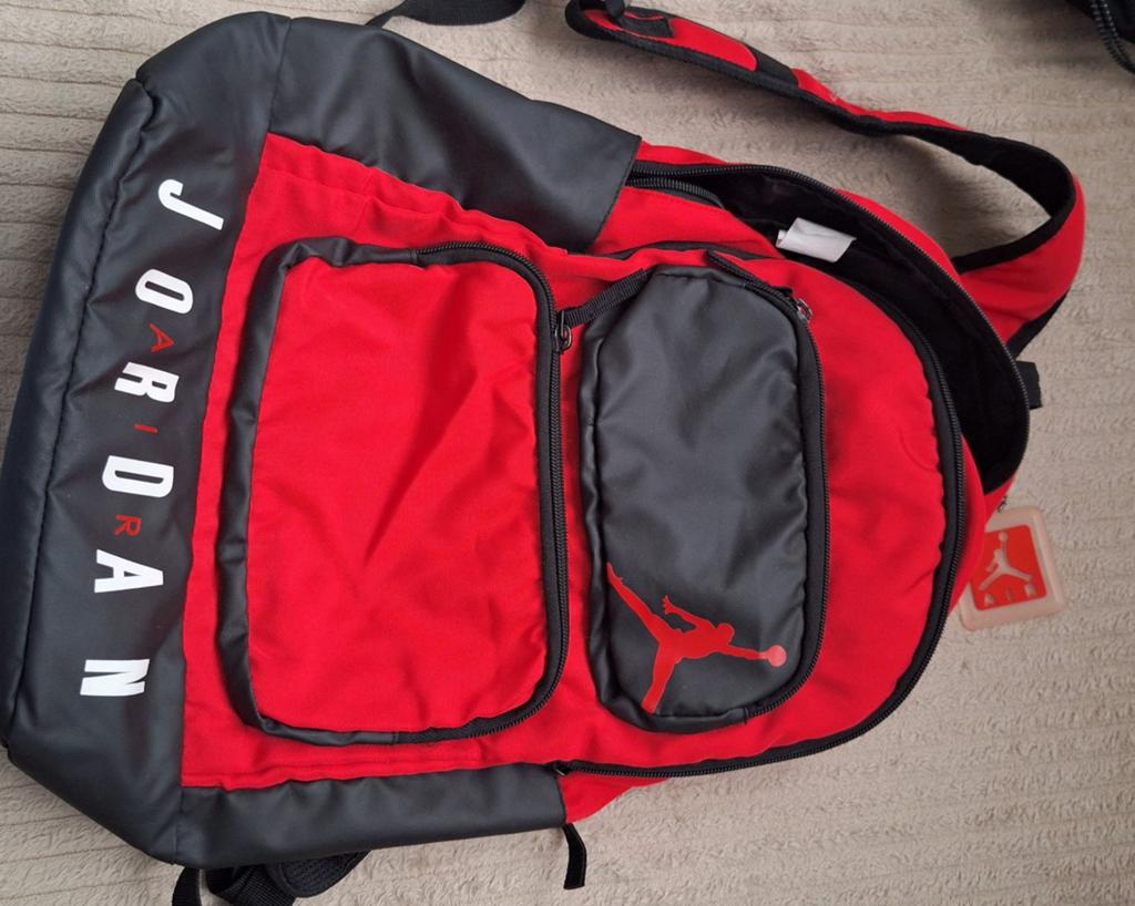 Jordan Sling Bag Rood/Zwart - Nieuw met label, Overige merken, Minder dan 30 cm, Nieuw, Ophalen of Verzenden