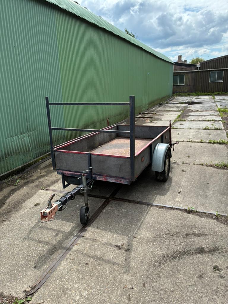 Enkel asser aanhangwagen., Auto diversen, Aanhangers en Bagagewagens, Ophalen, Gebruikt