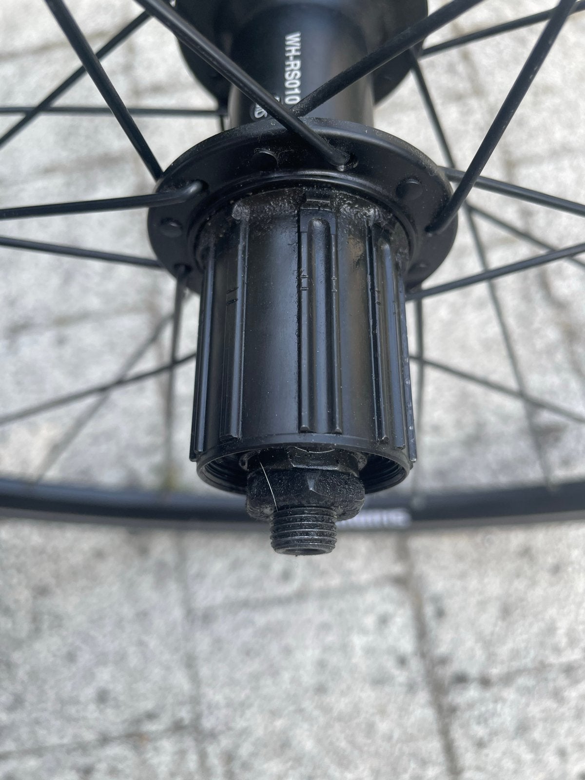 Shimano WH-RS010 Wielset met Continental Grand Prix 5000 ban, Gebruikt, Aluminium, Racefiets, Ophalen