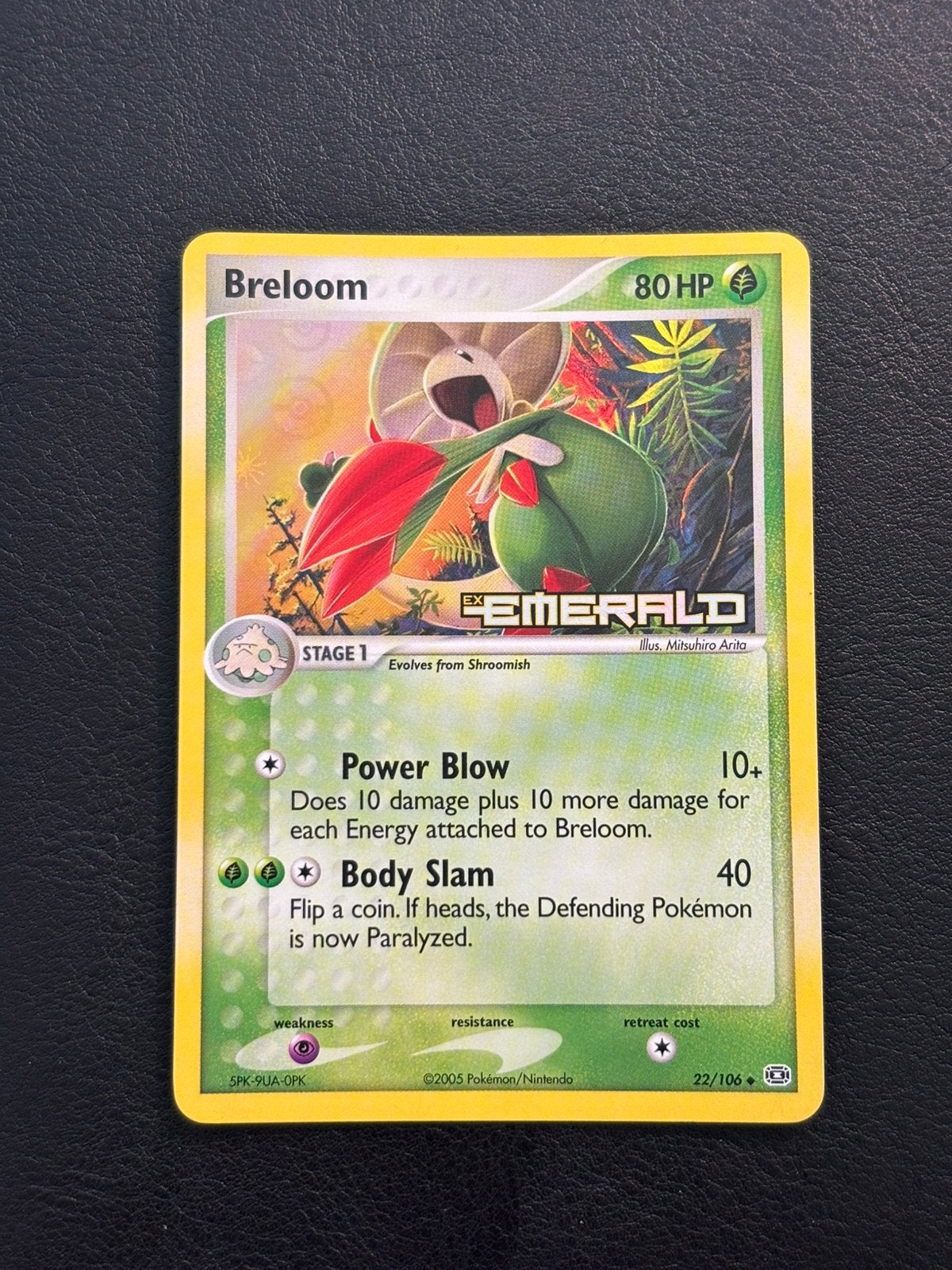 Breloom reverse holo - Emerald 22/106 (NM), Ophalen of Verzenden, Zo goed als nieuw