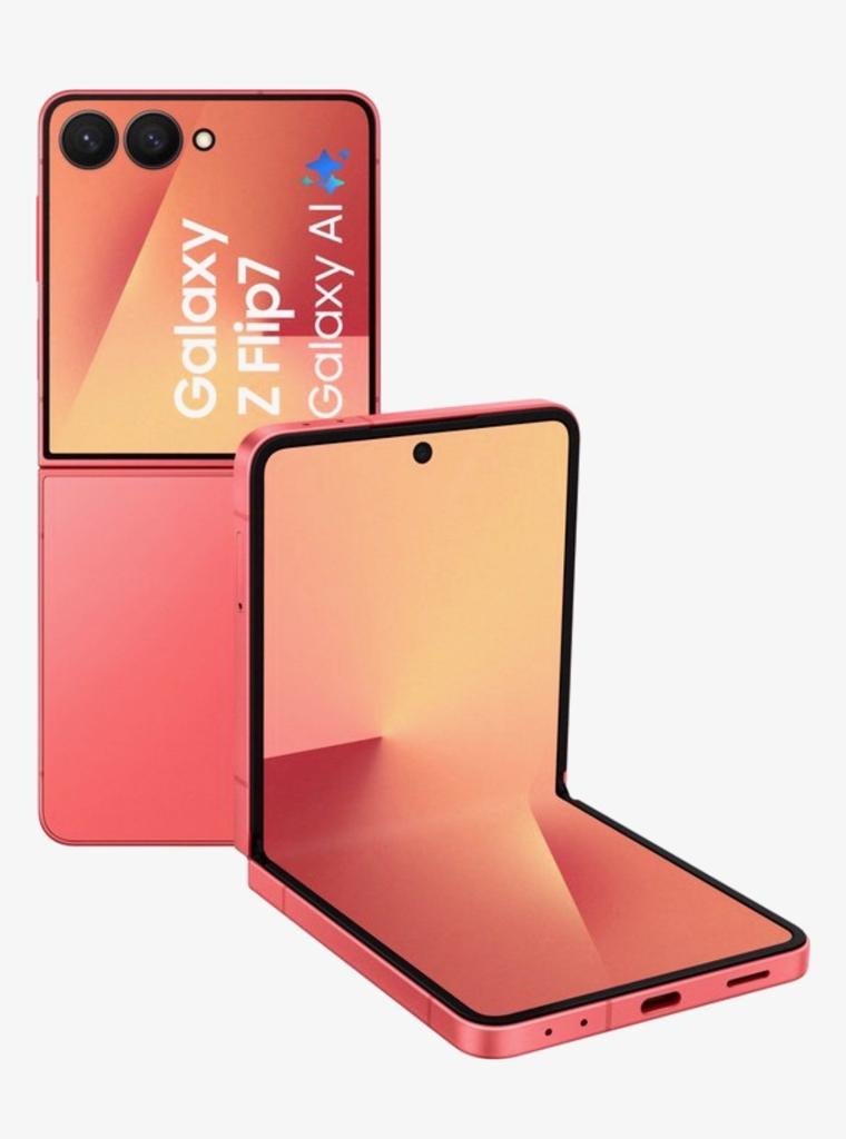 Samsung Galaxy Z Flip7 5G - 512GB - Coral Red, Overige kleuren, Touchscreen, Nieuw, Zonder simlock