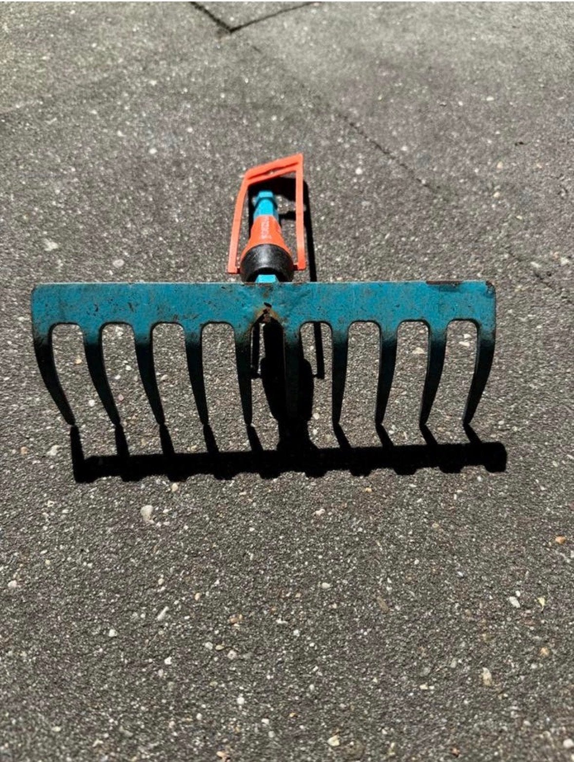 Gardena Combisysteem hark van staal - Gebruikt, goede staat, Ophalen of Verzenden, Gebruikt, Hark