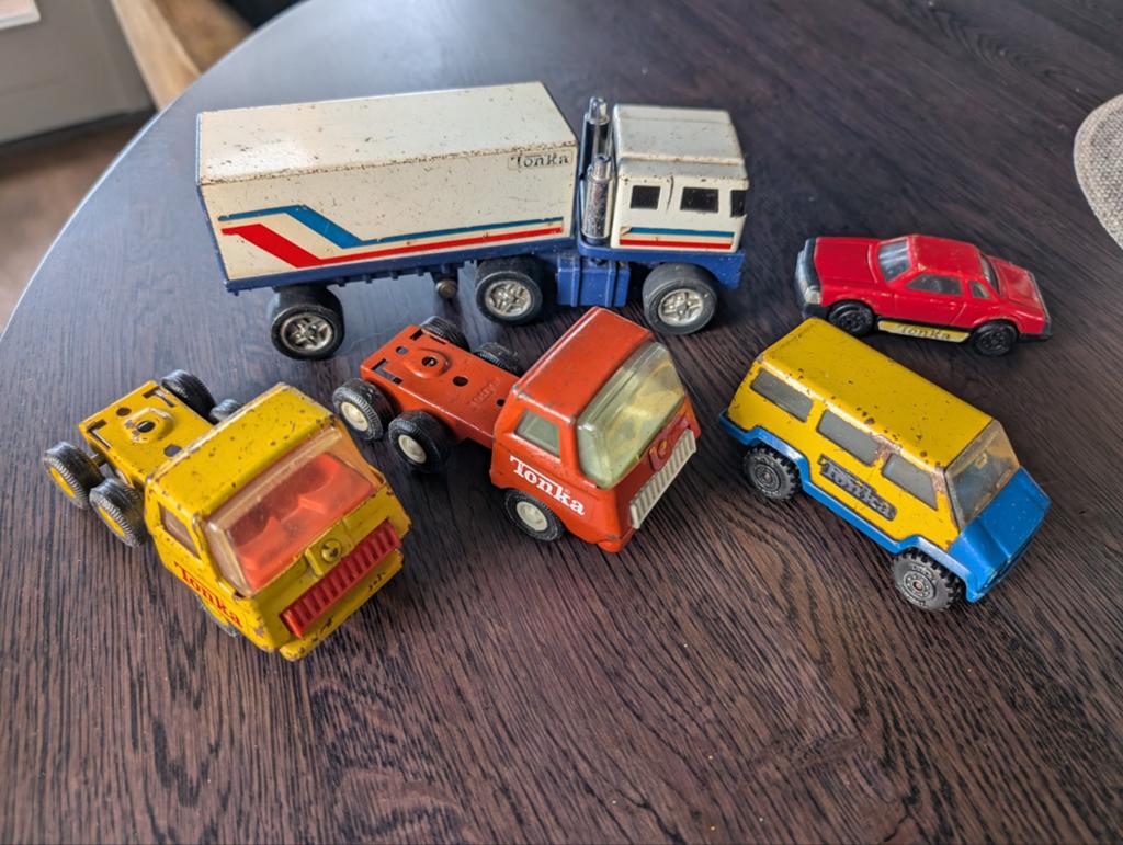 Vintage Tonka Speelgoedvoertuigen - Set van 5, Ophalen of Verzenden, Gebruikt