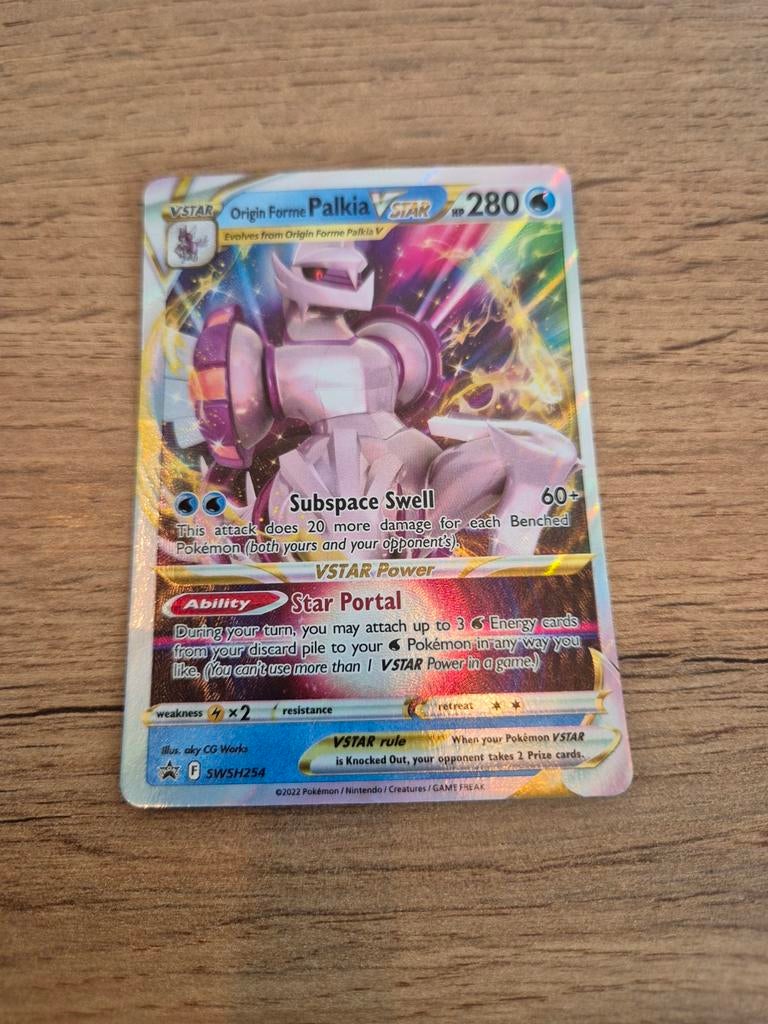 Origin Forme Palkia VSTAR Pokémon kaart SWSH254, Ophalen of Verzenden, Zo goed als nieuw, Losse kaart, Foil