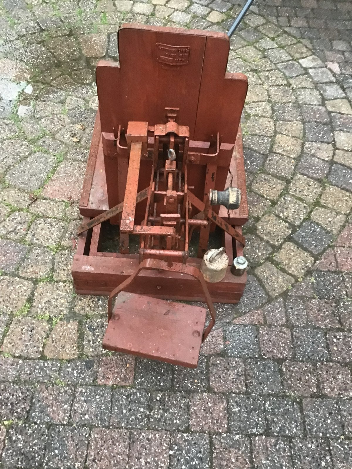 Bascule met gewichten, Ophalen, Gebruikt