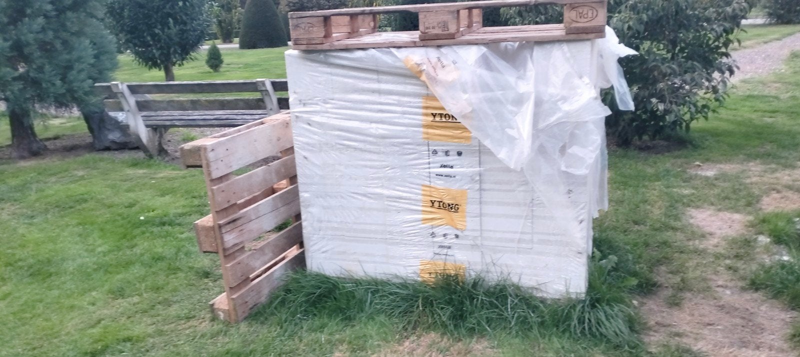 Ytong blokken 200x200x400 mm incl. lijm (120 stuks), Doe-het-zelf en Verbouw, Ophalen of Verzenden, Nieuw