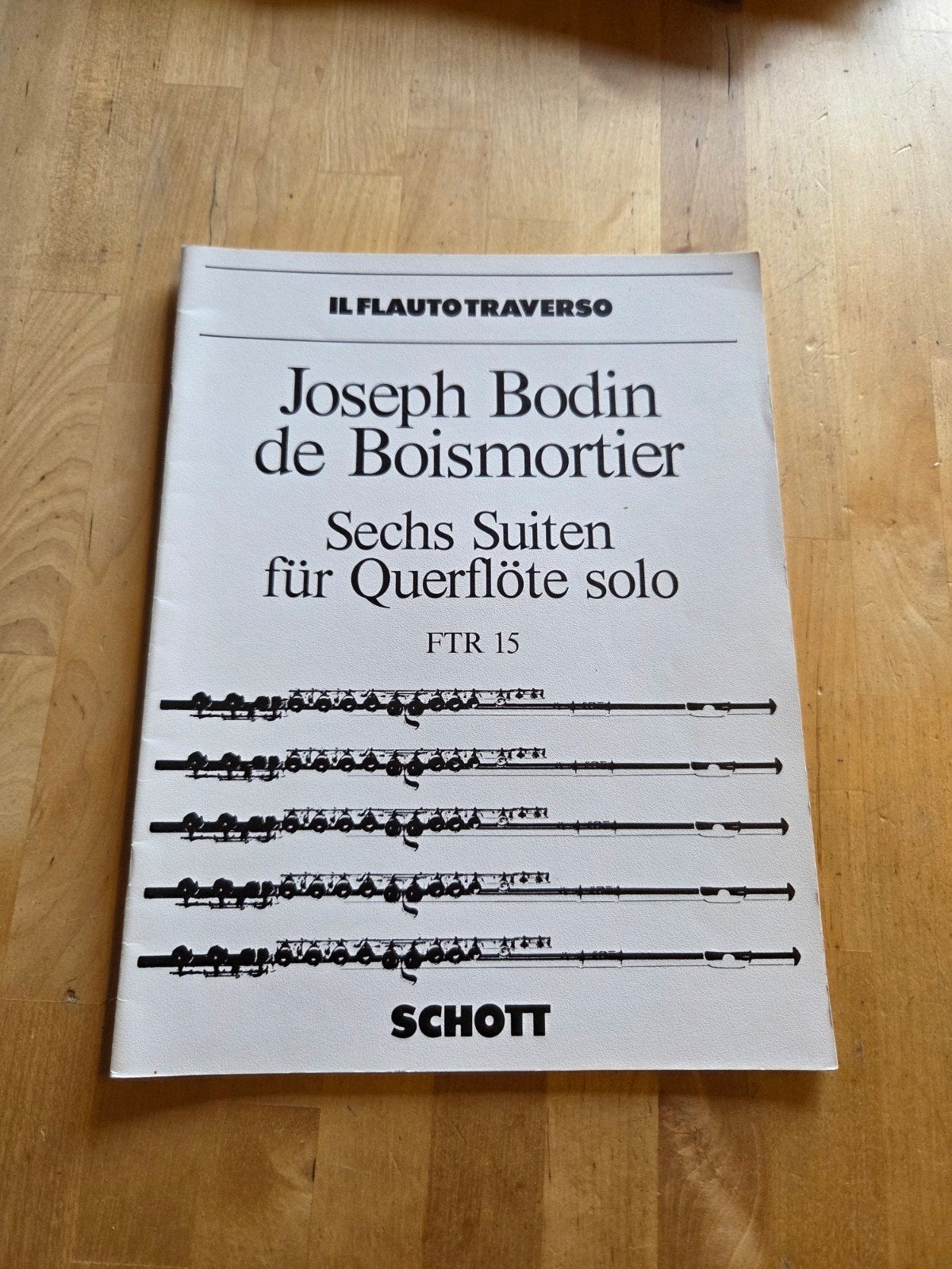 Joseph Bodin de Boismortier - Zes Suites voor Dwarsfluit, Gebruikt, Verzenden, Klassiek, Dwarsfluit of Piccolo