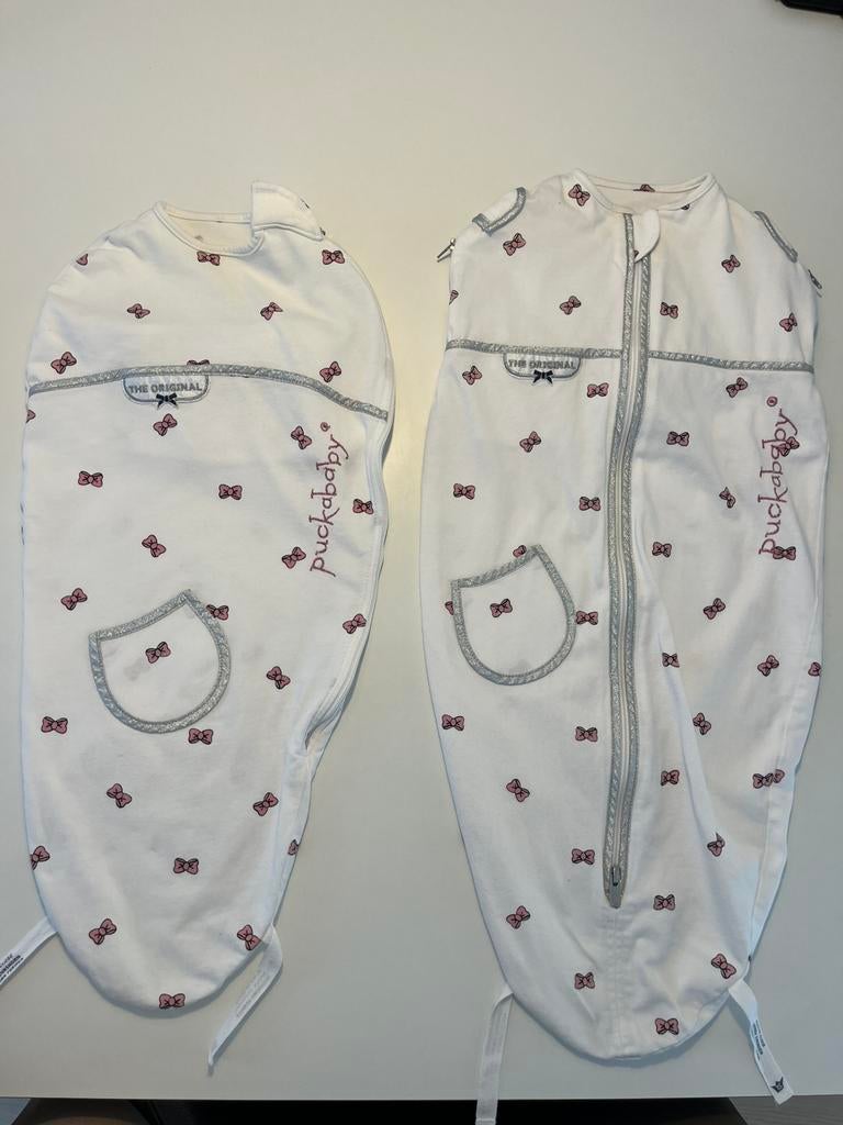 2 Puckababy inbakerslaapzakjes-2 maten, Kinderen en Baby's, Dekens, Slaapzakjes en Inbakerproducten, Ophalen of Verzenden, Zo goed als nieuw