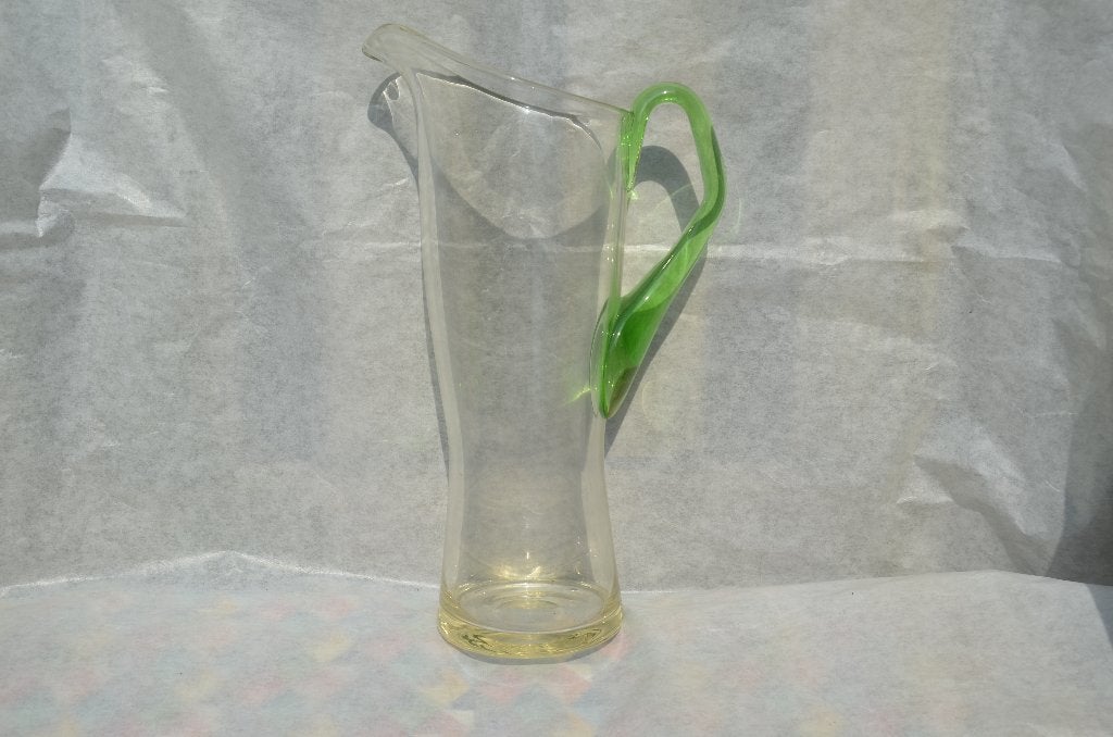 Mooie glazen design sap/waterkan puntgaaf., Antiek en Kunst, Antiek | Glas en Kristal, Ophalen of Verzenden