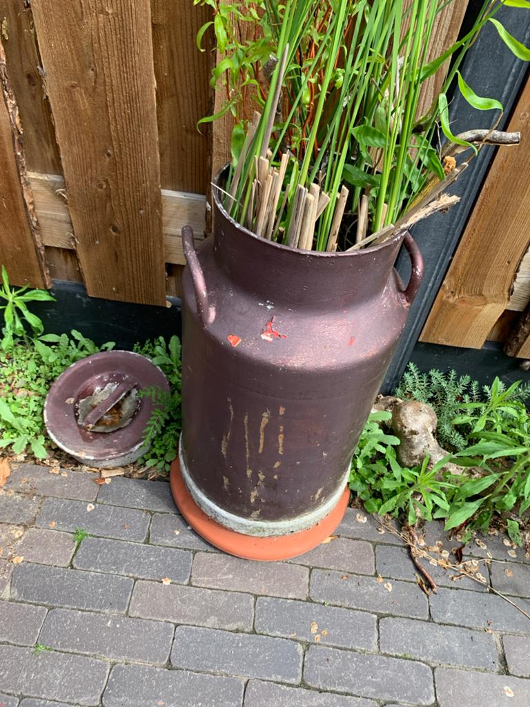 Oude melkbus - Decoratieve blikvanger voor tuin/huis, Antiek en Kunst, Ophalen