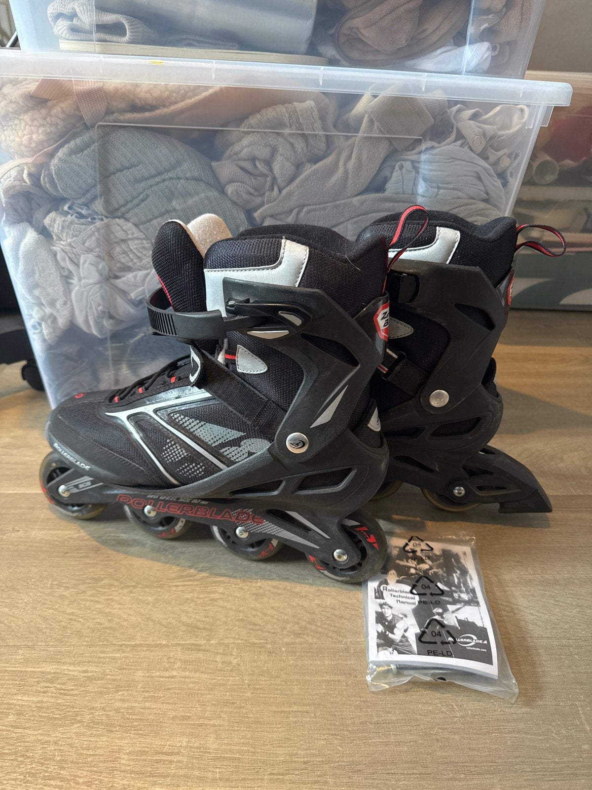 Rollerblade Skeelers Maat 46 - Zwart/Grijs, Sport en Fitness, Skeelers, Overige merken, Heren, Ophalen of Verzenden, Zo goed als nieuw