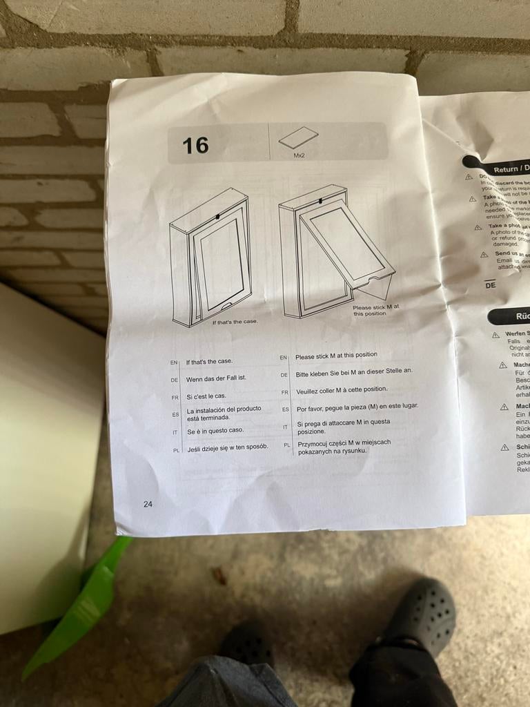 IKEA Inklapbaar Bureau - Compact en Compleet, Ophalen, Demontabel, Gebruikt, Spaanplaat of MDF