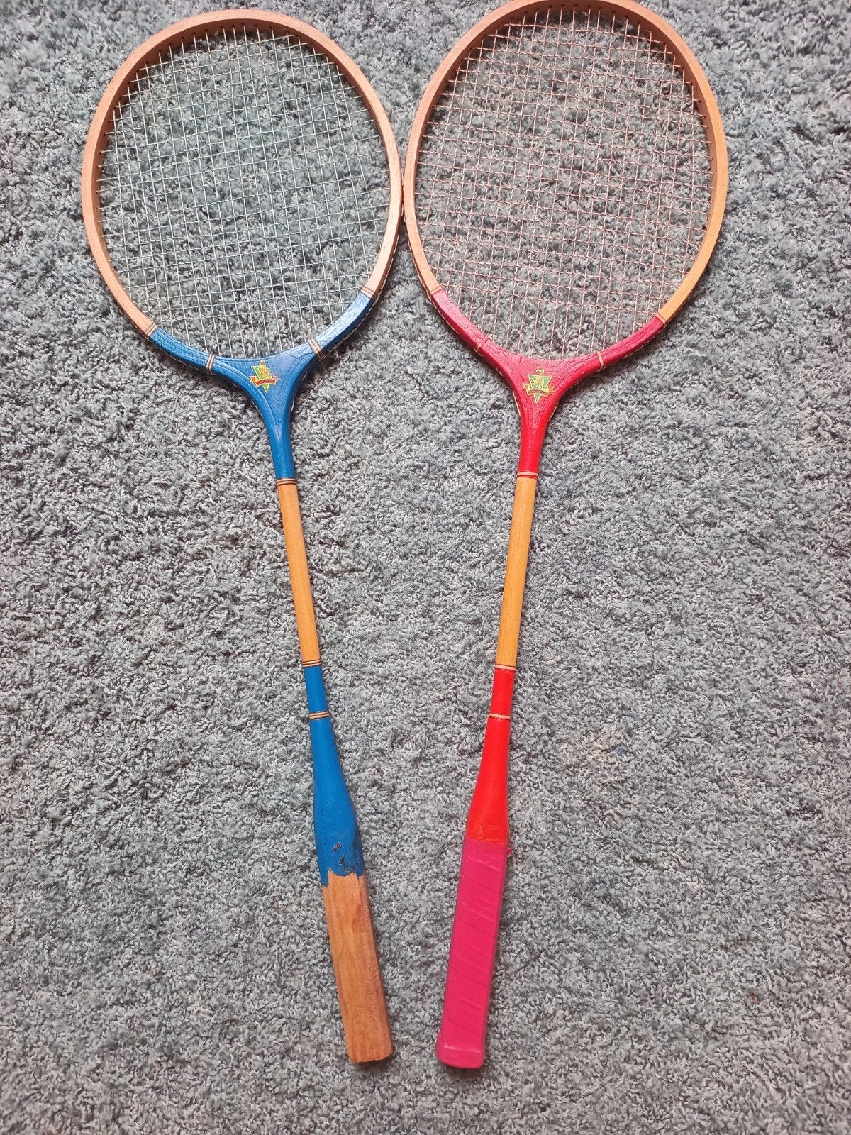 Vintage houten badminton, Sport en Fitness, Badminton, Ophalen of Verzenden, Racket(s)