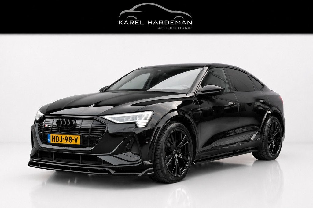 Audi E-tron Sportback S quattro 95 kWh | SOH 98% | S-LINE |, Automaat, Zwart, Zwart, Leder