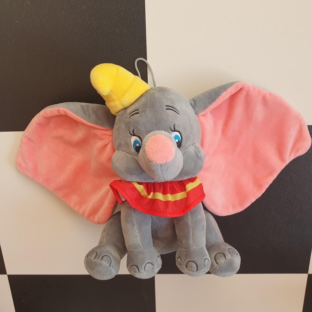 Dombo knuffel Disney olifantje Dumbo /- 26 cm, Kinderen en Baby's, Disney, Disney, Overige typen, Grijs