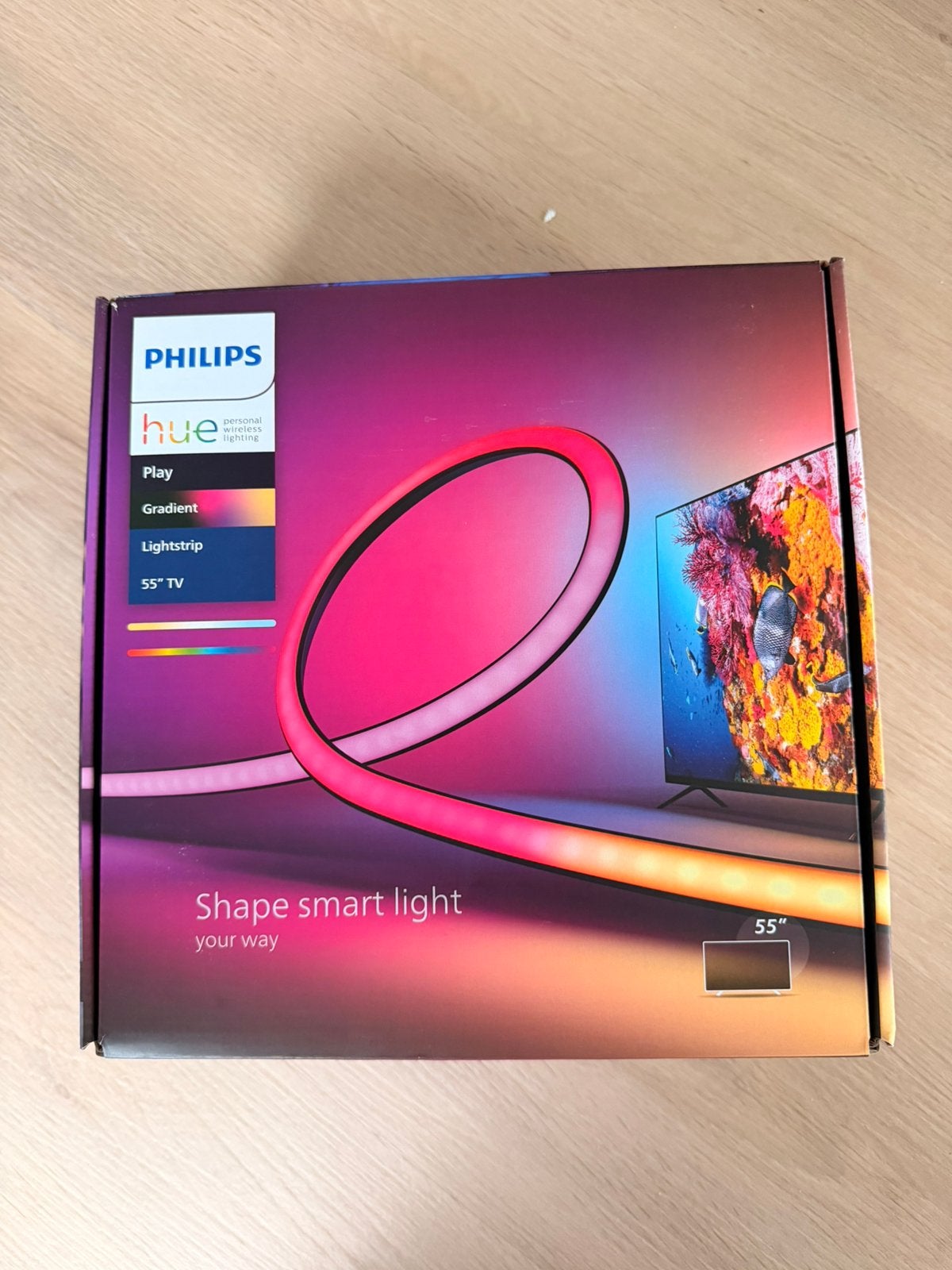 Philips Hue play gradient led strip 55 inch tv, Ophalen of Verzenden, Zo goed als nieuw