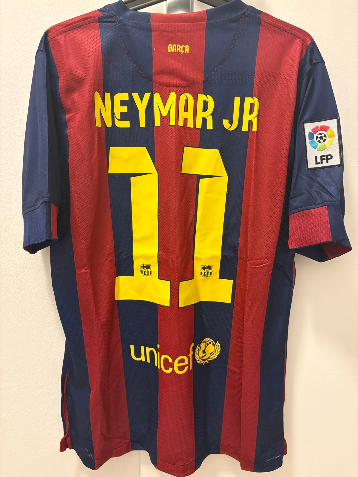 Retro FC Barcelona Neymar Jr. Thuis 2013-2014 large barca, Maat L, Ophalen of Verzenden, Nieuw, Shirt