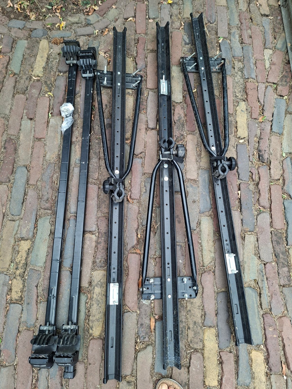 mont blanc dakdragers en fietsdragers, Ophalen, 3 fietsen of meer, Gebruikt, Dakdrager