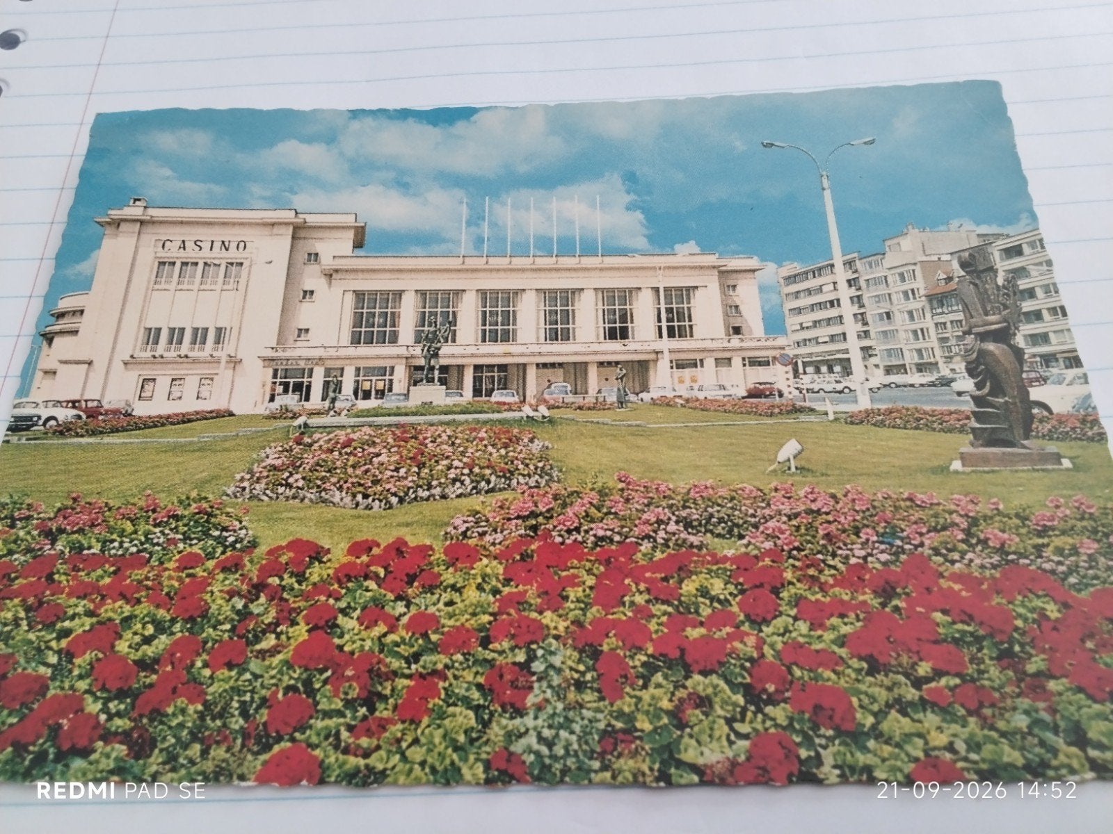 Oude postkaart Casino Knokke - Albertstrand - Albert-Plage, Verzamelen, Ophalen of Verzenden, 1940 tot 1960, Gelopen
