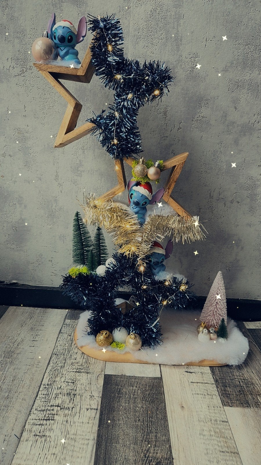 Grote stitch kerststuk, Ophalen of Verzenden, Nieuw