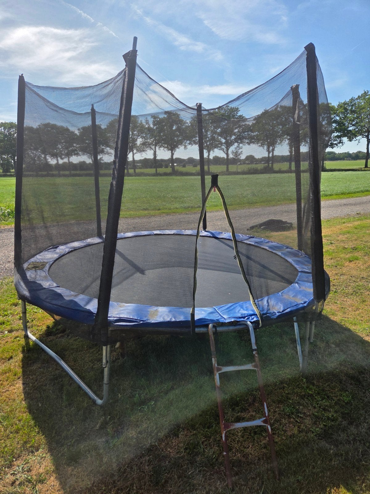 Trampoline 3 meter doorsnee - springmat nog goed, Ophalen, Gebruikt