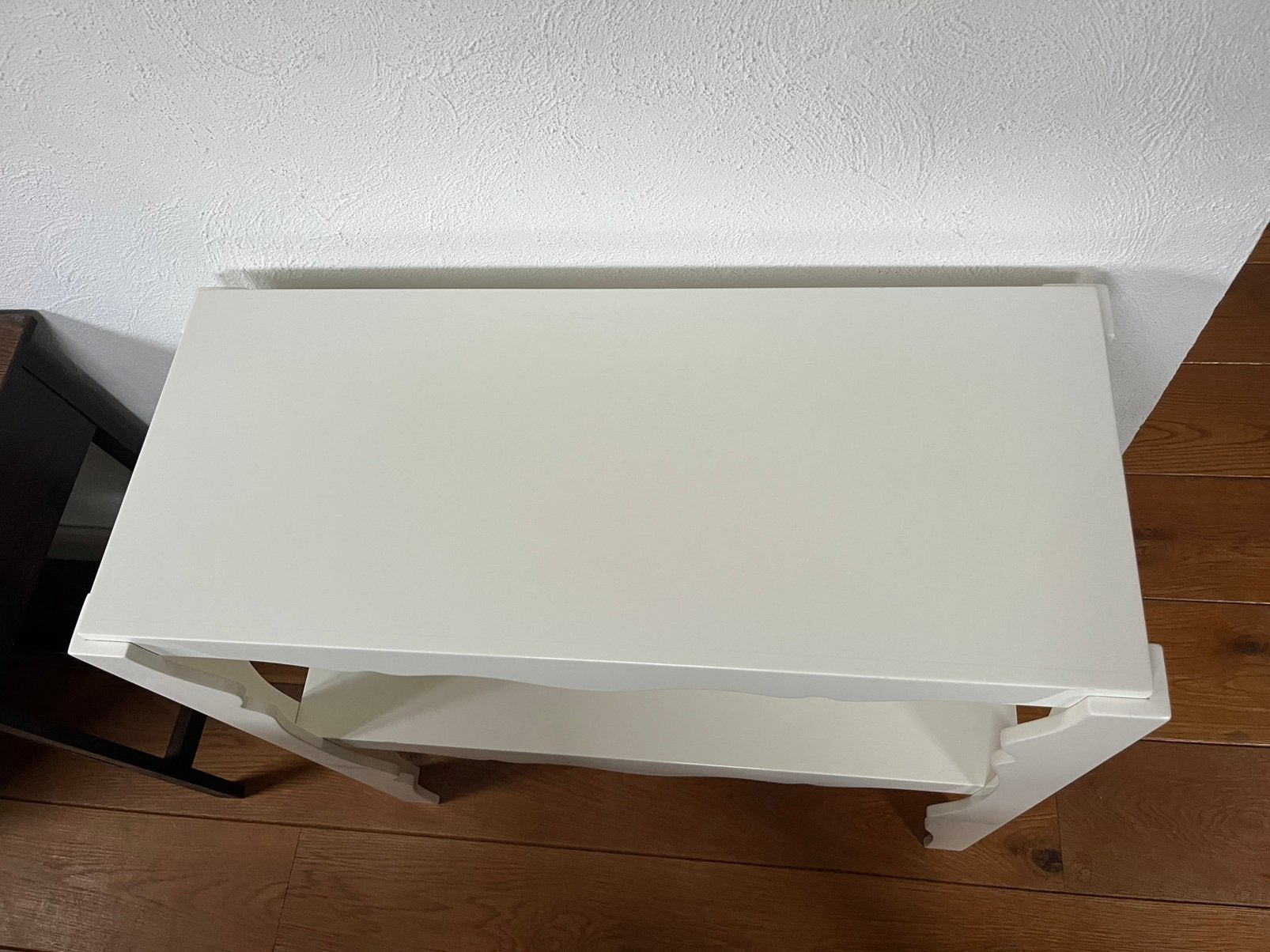 Hoogglans wit sidetable  80x35x80 zgan, Ophalen, 50 tot 100 cm, Zo goed als nieuw, Overige houtsoorten