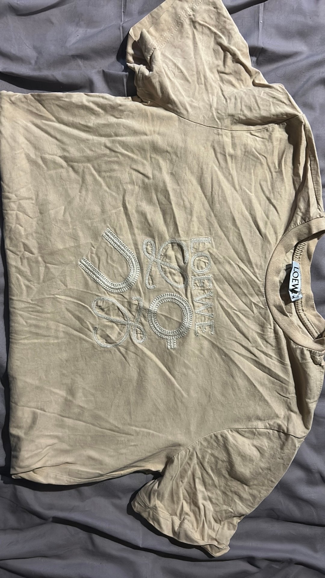 Loewe tshirt beige, Ophalen of Verzenden, Zo goed als nieuw, Beige
