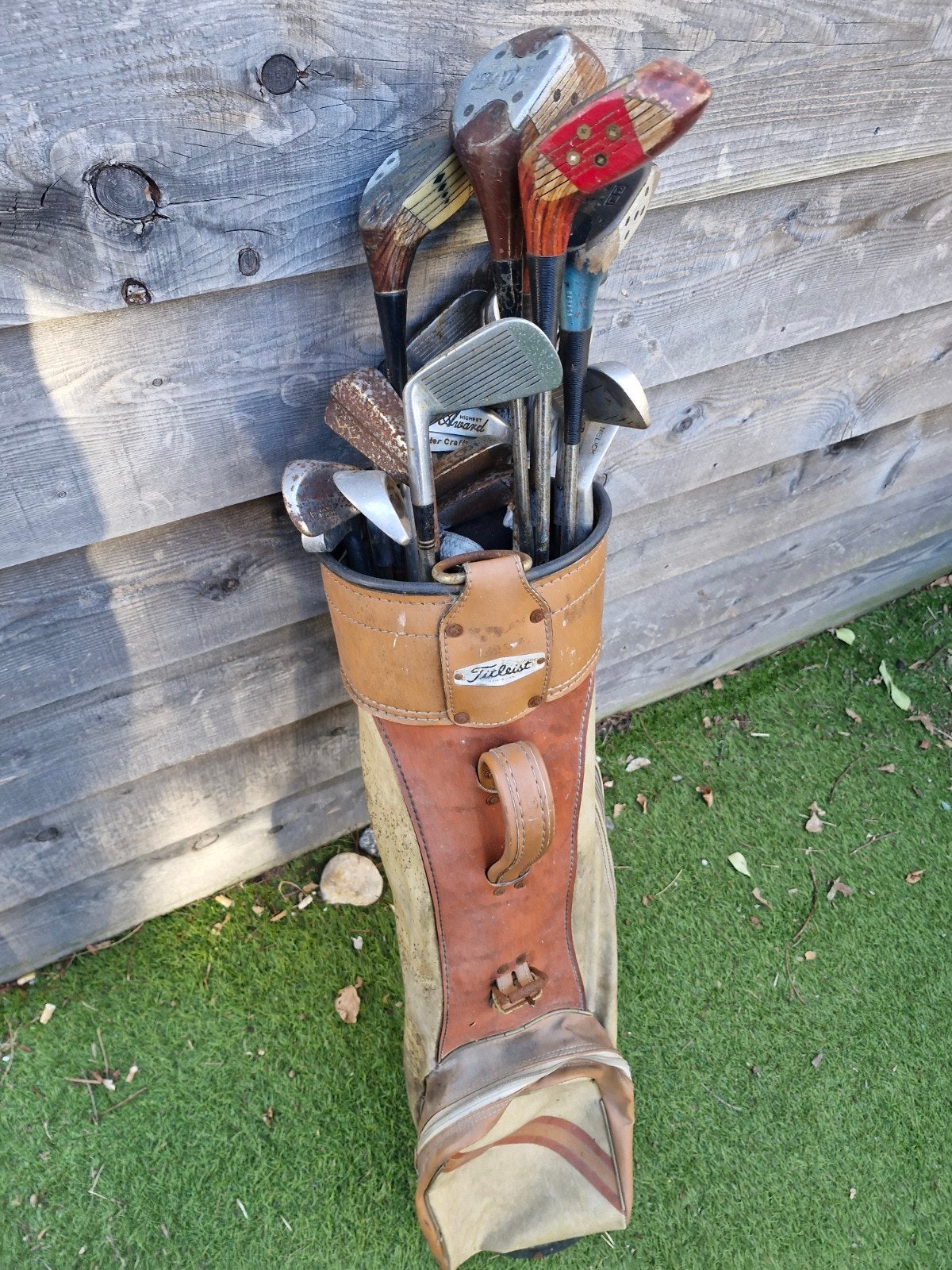 Vintage golfset met tas - Award, MacGregor, Titleist, Ophalen, Gebruikt, Set, Overige merken