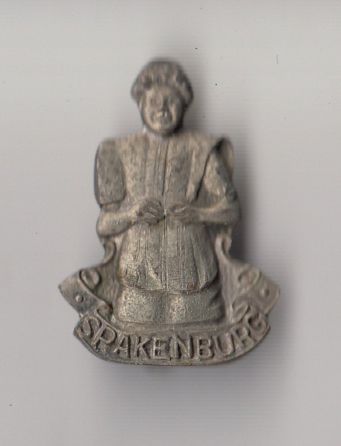 Spakenburg traditionele klederdracht broche, Gebruikt, Niet vindbaar, Niet vindbaar, Speldje of Pin